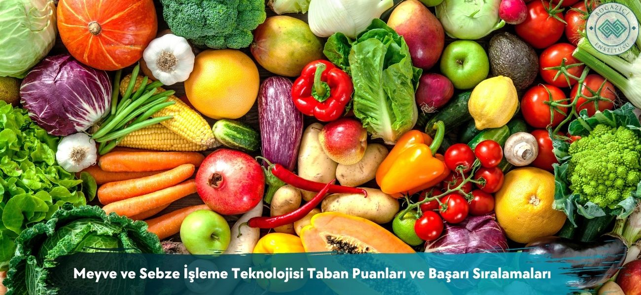 Meyve ve Sebze İşleme Teknolojisi 2026 Taban Puanları ve Sıralama